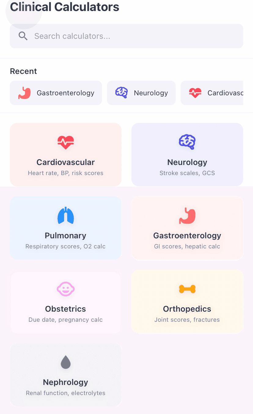 Clinical Calculators